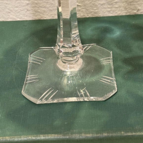 Vintage Cut Crystal Pinwheel Compote Dish - Picture 5 of 9